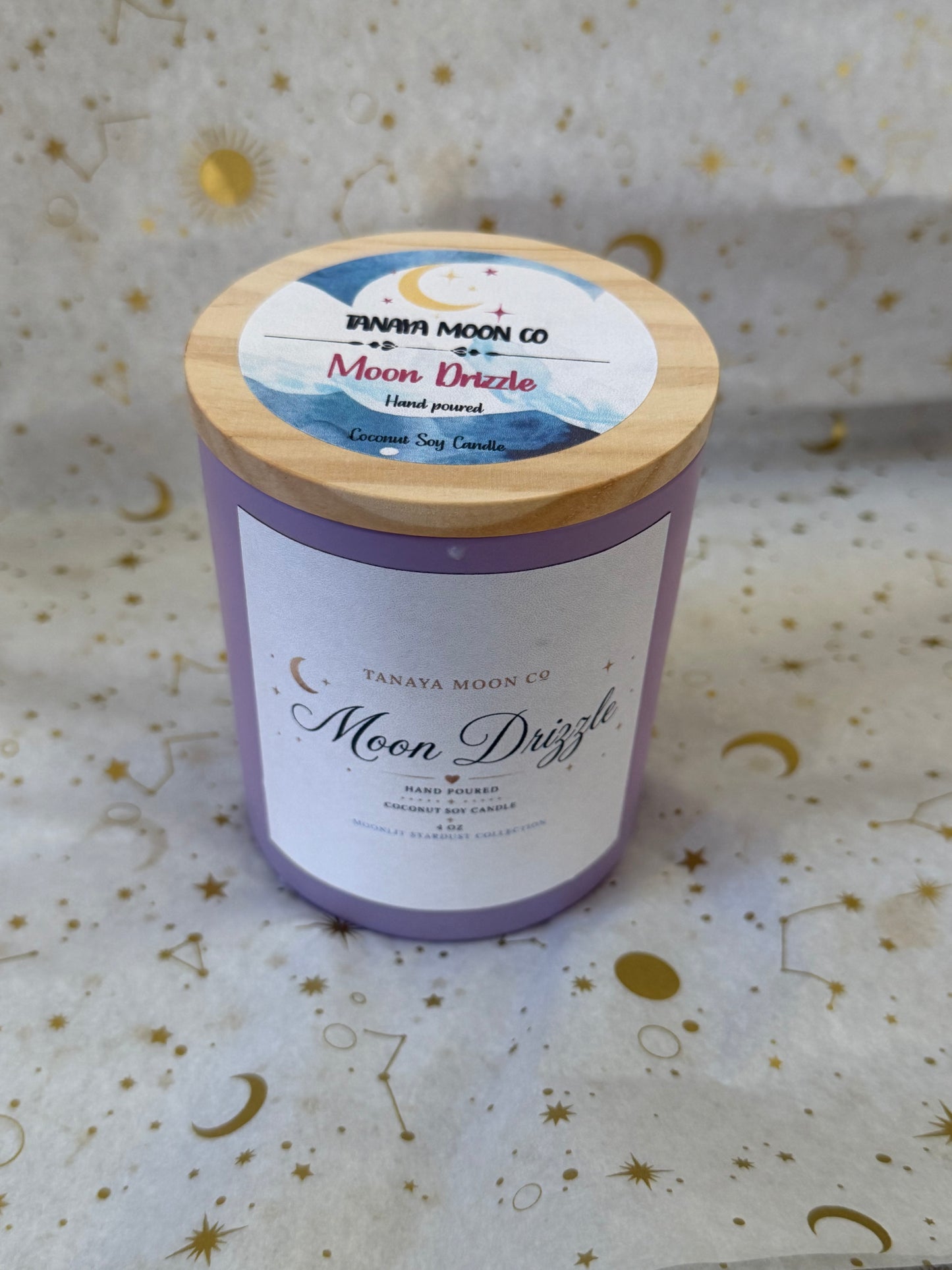Moon Drizzle™ Candle | Rain & Marshmallow Candle | Cozy Rain Candle | Soy Coconut Wax Candle
