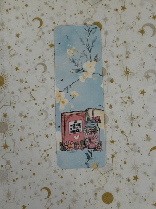 Bluebell Dreams Collection My Weekend Is Totally Booked Bookmark | Butterfly Bookmark | Book Lover Gift | Laminated Reading Accessory
