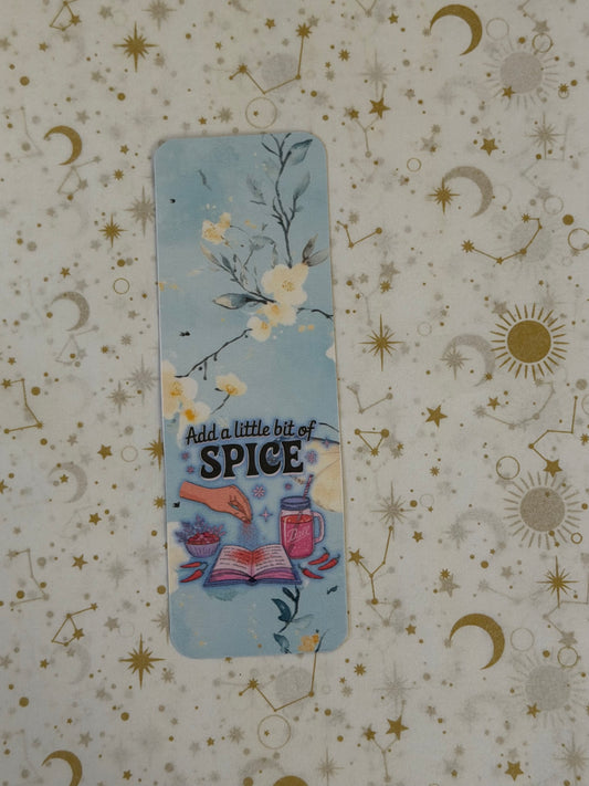Bluebell Dreams Collection Add A Little Spice Bookmark | Butterfly Bookmark | Floral Bookmark | Book Lover Gift | Laminated Bookmark