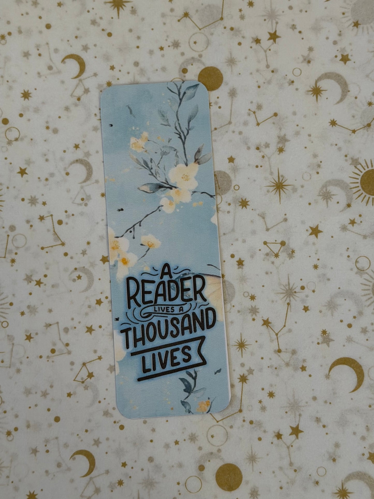 Bluebell Dreams Collection A Reader Lives A Thousand Lives Bookmark | Butterfly Reader Gift | Floral Bookmark | Book Lover Accessory